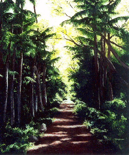 Palm-Fringed Path I