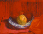 oil painting: Red Mood Pears