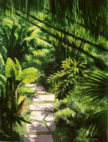 Oil Painting - Tropical Bower
